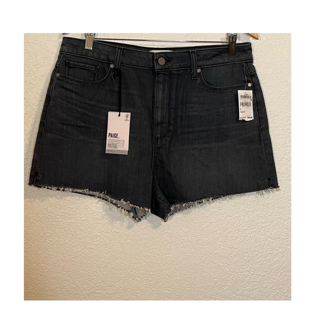 NWT Paige Margot Short indigo high rise frayed hem summer festival casual Gypsy